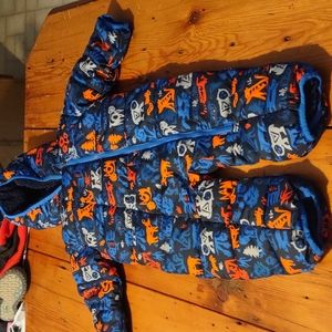 Columbia Blue and Orange Baby Snowsuit
